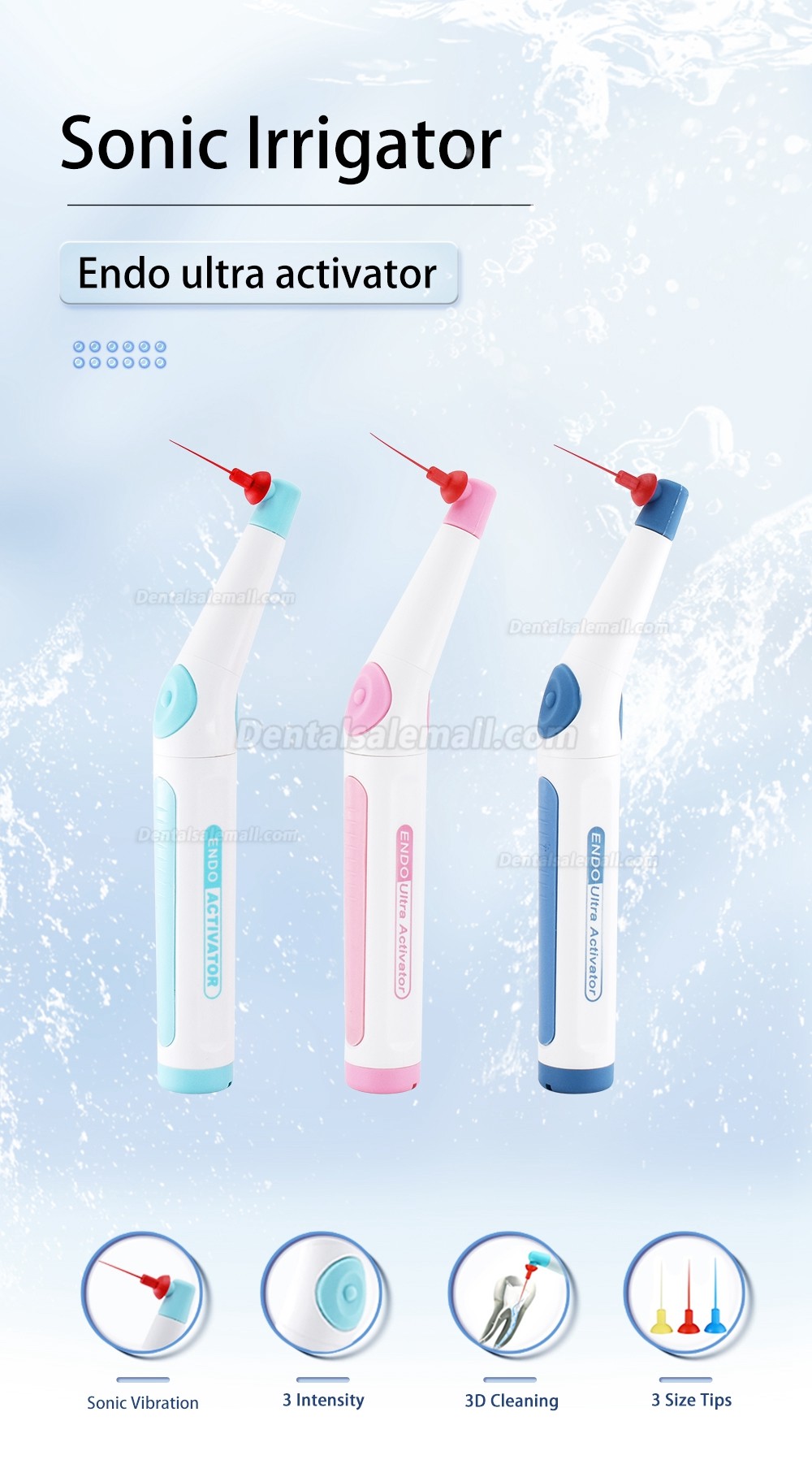 Dental Ergonomic Cordless Endodontic Ultrasonic Endo Activator Endoactivator Root Canal Irrigator Handpiece